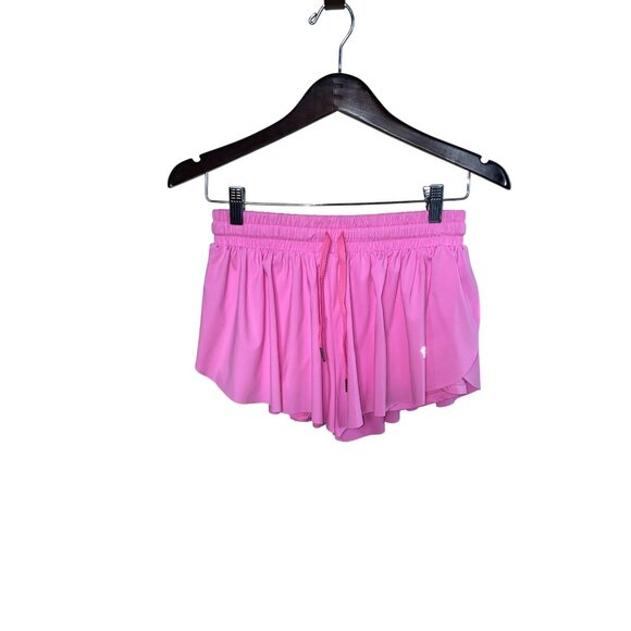 LuoGongZi Womens Elastic Waist Pink Running Shorts M - Picture 6 of 6